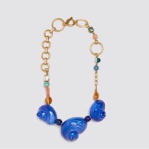 Brand New Zara Blue Seashell Necklace